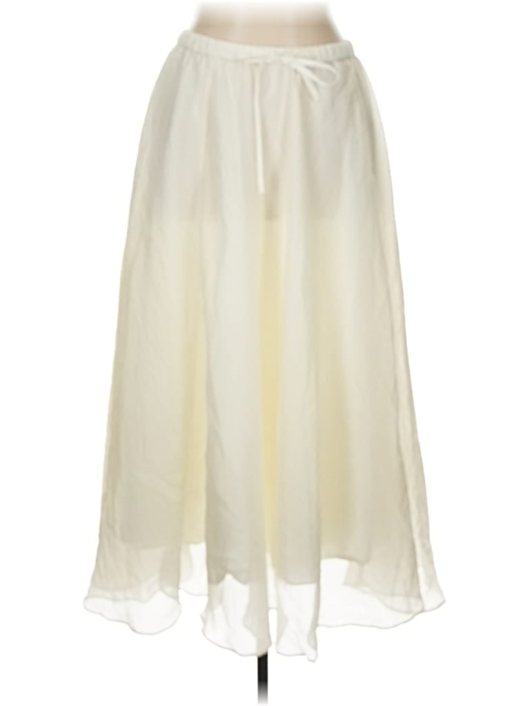 Pre-owned Wdny Formal Skirt In Ivory