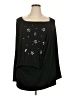 BLOOMCHIC Black 3/4 Sleeve Top Size 30 - photo 1
