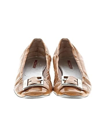Prada Linea Rossa patent leather flats (view 2)