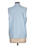 Ann Taylor Polka Dots Blue Sleeveless Blouse Size L - photo 2