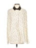 Maison Scotch 100% Polyester Polka Dots Ivory Long Sleeve Blouse Size XL (4) - photo 1
