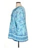 Lilly Pulitzer 100% Polyester Blue 3/4 Sleeve Blouse Size XL - photo 5