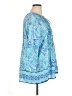 Lilly Pulitzer 100% Polyester Blue 3/4 Sleeve Blouse Size XL - photo 4