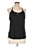 Nike 100% Polyester Black Active Tank Size L - photo 1