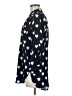 Pixley 100% Polyester Hearts Blue 3/4 Sleeve Blouse Size M - photo 5