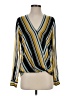 Parker 100% Polyester Yellow Long Sleeve Blouse Size XS - photo 1