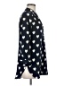 Pixley 100% Polyester Hearts Blue 3/4 Sleeve Blouse Size M - photo 4