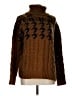 John & Jenn 100% Acrylic Houndstooth Brown Pullover Sweater Size L - photo 1