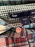 Gap Outlet 100% Cotton Plaid Blue Long Sleeve Button-Down Shirt Size L - photo 7