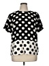 Daniel Rainn Polka Dots Black Short Sleeve Blouse Size XL - photo 1