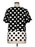Daniel Rainn Polka Dots Black Short Sleeve Blouse Size XL - photo 2