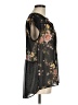 DR2 100% Polyester Floral Black Short Sleeve Blouse Size M - photo 4