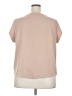 Shein Curve 100% Polyester Tan Short Sleeve Blouse Size 16 Plus (2) - photo 2