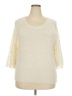 a.n.a. A New Approach Solid Ivory Pullover Sweater Size 2X - photo 1
