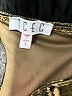 TCEC 100% Polyester Metallic Gold Cocktail Dress Size S - photo 7