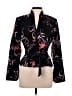 DressBarn Floral Black Blazer Size 6 - photo 1