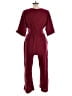 Unbranded 100% Polyester Solid Burgundy Jumpsuit Size 10 - photo 2