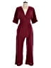 Unbranded 100% Polyester Solid Burgundy Jumpsuit Size 10 - photo 1