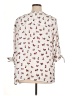 Catherines Floral Ivory 3/4 Sleeve Blouse Size 1X Petite - photo 2