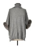 Sofia Cashmere 100% Cashmere Gray Poncho Size L - photo 1