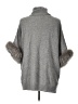 Sofia Cashmere 100% Cashmere Gray Poncho Size L - photo 2