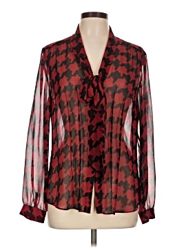 Tahari By Asl Long Sleeve Blouse
