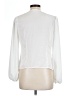 Lush 100% Polyester Ivory Long Sleeve Blouse Size L - photo 2