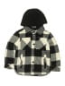 Urban Republic 100% Polyester Checkered-gingham Black Coat Size 7 - photo 1