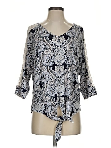Roz & Ali 3/4 Sleeve Blouse (view 1)