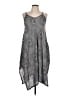 Assorted Brands 100% Rayon Paisley Gray Casual Dress Size L (estimated) - photo 1