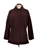 Calvin Klein Argyle Burgundy Coat Size L - photo 1