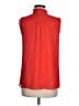 J.Crew 100% Silk Red Sleeveless Silk Top Size 6 - photo 2