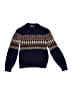 Vineyard Vines 100% Wool Chevron-herringbone Blue Wool Pullover Sweater Size M (kids) - photo 1