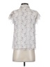 Assorted Brands Silver White Short Sleeve Blouse Size S - photo 2