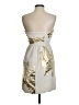 Tibi 100% Polyester Metallic Silver Cocktail Dress Size 4 - photo 2