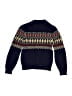 Vineyard Vines 100% Wool Chevron-herringbone Blue Wool Pullover Sweater Size M (kids) - photo 2