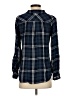 Westport Plaid Blue Long Sleeve Button-Down Shirt Size S - photo 2
