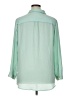 H&M 100% Polyester Green Long Sleeve Blouse Size 14 - photo 2