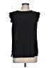 Ann Taylor 100% Polyester Black Sleeveless Blouse Size L - photo 1