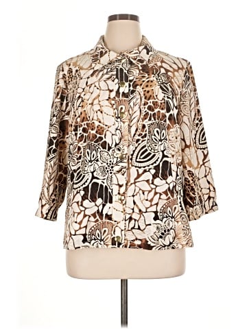 Zenergy by Chico's 3/4 Sleeve T-Shirt (view 1)