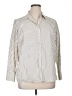Chaps 100% Cotton Stripes Ivory 3/4 Sleeve Button-Down Shirt Size 1X - photo 1
