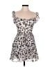 Blue Rain 100% Polyester Animal Print Silver Cocktail Dress Size M - photo 1