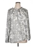 Talbots 100% Polyester Silver Long Sleeve Blouse Size XL - photo 1