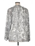 Talbots 100% Polyester Silver Long Sleeve Blouse Size XL - photo 2