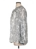 Talbots 100% Polyester Silver Long Sleeve Blouse Size XL - photo 5
