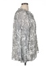 Talbots 100% Polyester Silver Long Sleeve Blouse Size XL - photo 4