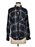 Rails 100% Rayon Plaid Black Long Sleeve Button-Down Shirt Size S - photo 1