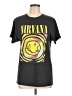 Nirvana 100% Cotton Gray Short Sleeve T-Shirt Size L - photo 1