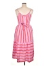 Three Sixty Five 100% Viscose Stripes Pink Casual Dress Size XL - photo 2