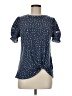 Fred David Stars Blue Short Sleeve Blouse Size M - photo 1